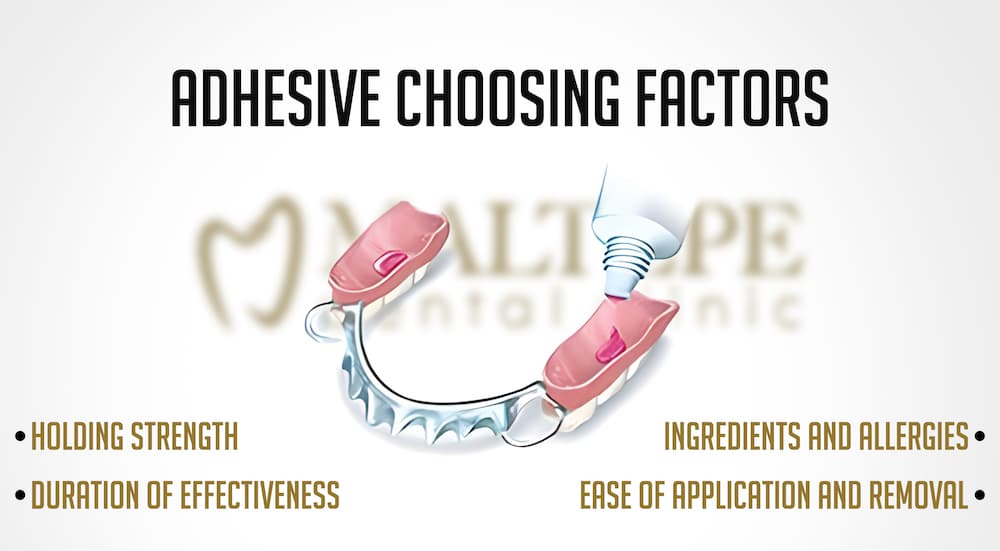 denture adhesive choosing factors