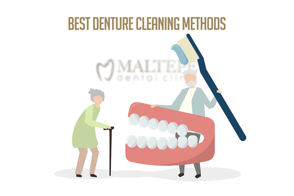 how to clean dentures best denture cleaning methods